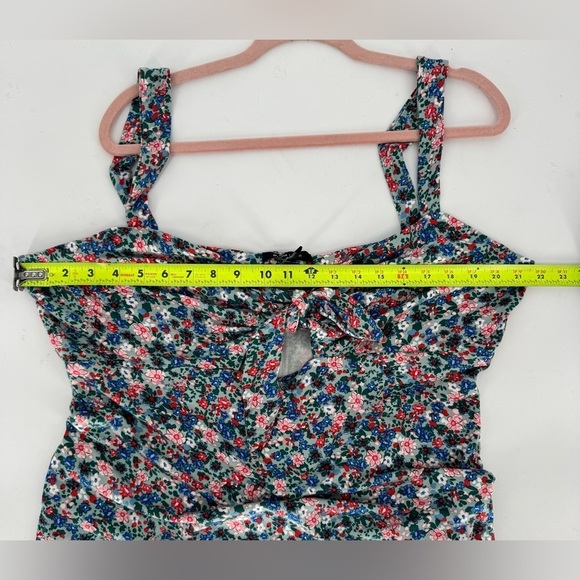 BCBG Paris Women's Summer Cut Out Tie Sleeveless Dress - Picture 8 of 12